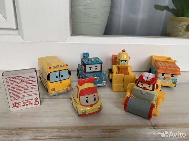 Робокар поли машинки металлические