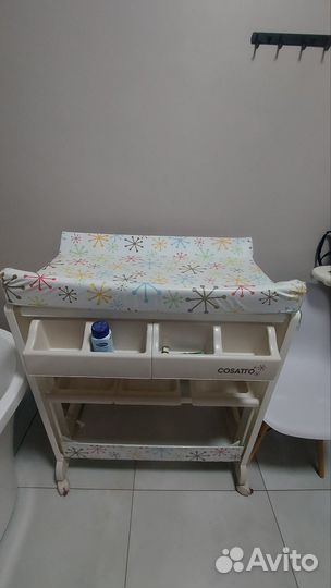 Детский пеленальный столик-ванночка