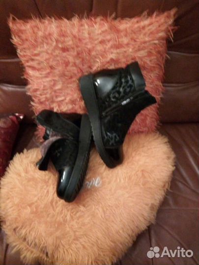 Полусапоги женские с натуральным мехом