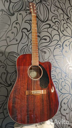 Fender CD-60 SCE All-mah (массив красного дерева)