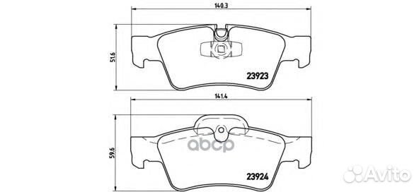 Колодки тормозные дисковые зад ADB06059;CKB