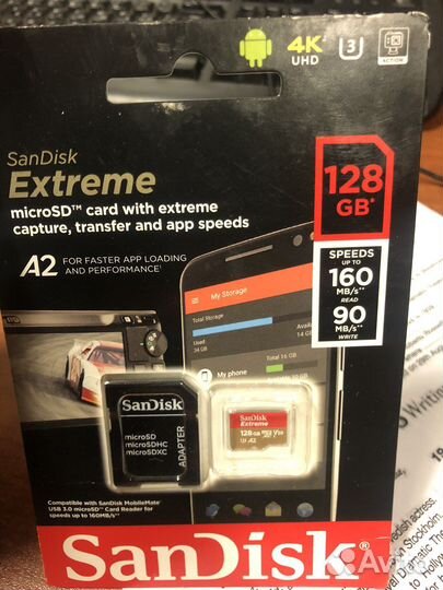 Карта памяти microSD Sandisk Extreme 128 гб
