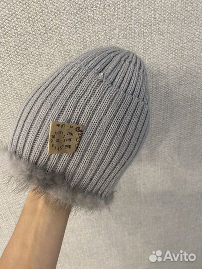 Шапка из песца для девочки