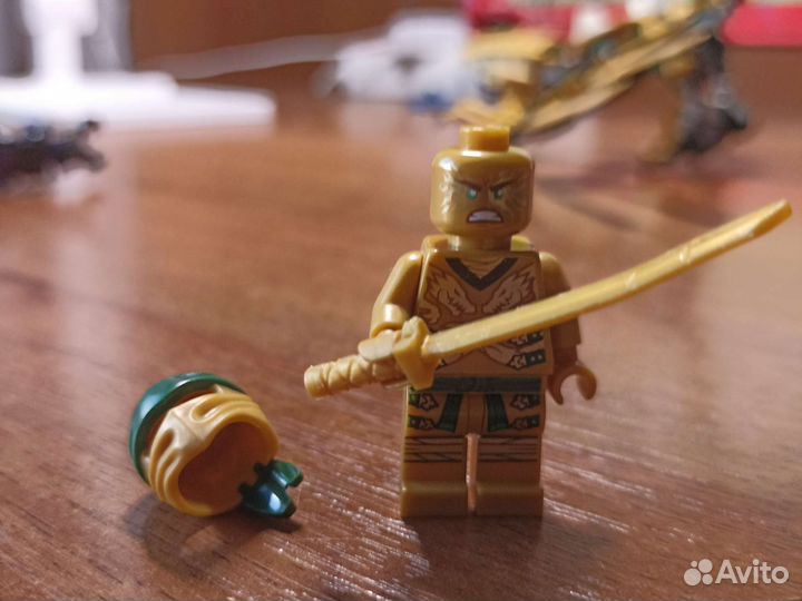 Lego ninjago золотой Ллойд с драконом и Оверлорд