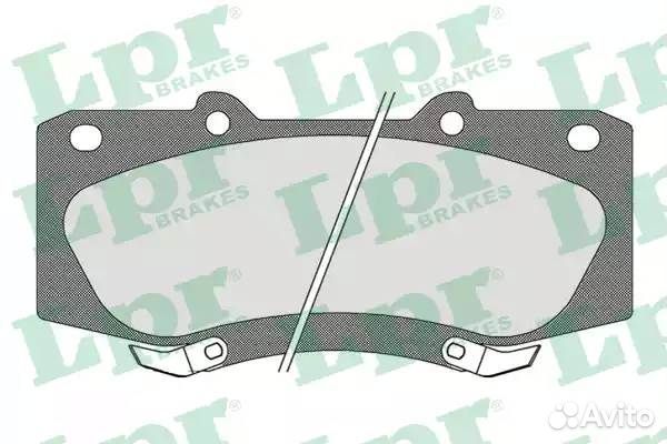 Колодки тормозные toyota hilux 05- передние