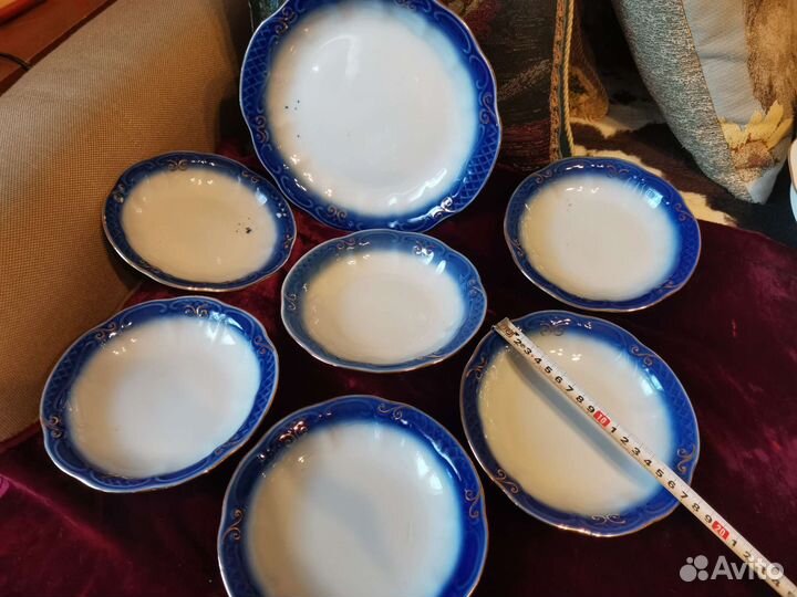 Посуда тарелки блюда блюдца лфз Вербилки СССР Чех