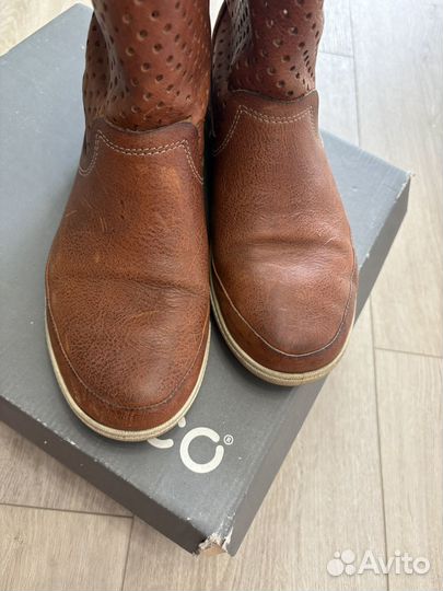 Кожаные ботинки Экко