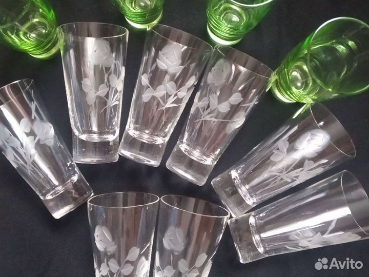Хрустальные стопки, из 80 х