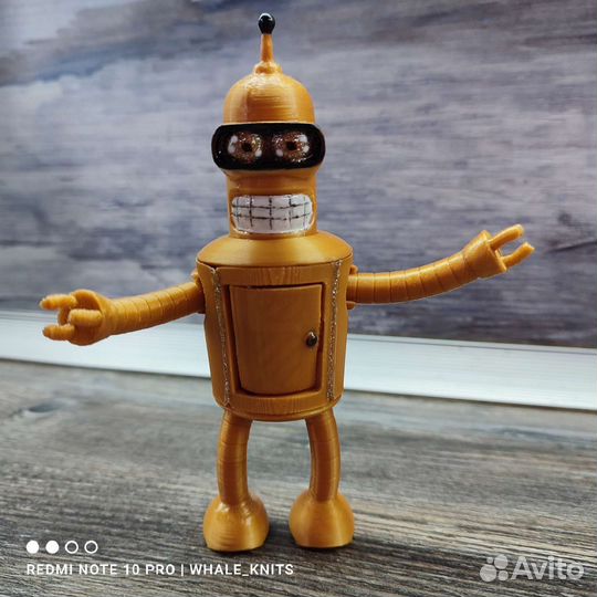Робот Бендер Футурама игрушка антистресс 3д 3d