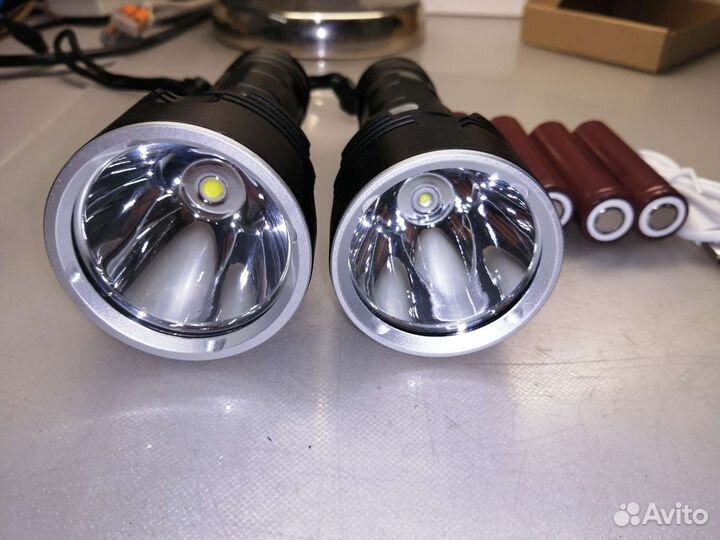 Фонари поисковые P70 и L2 + 4 акб