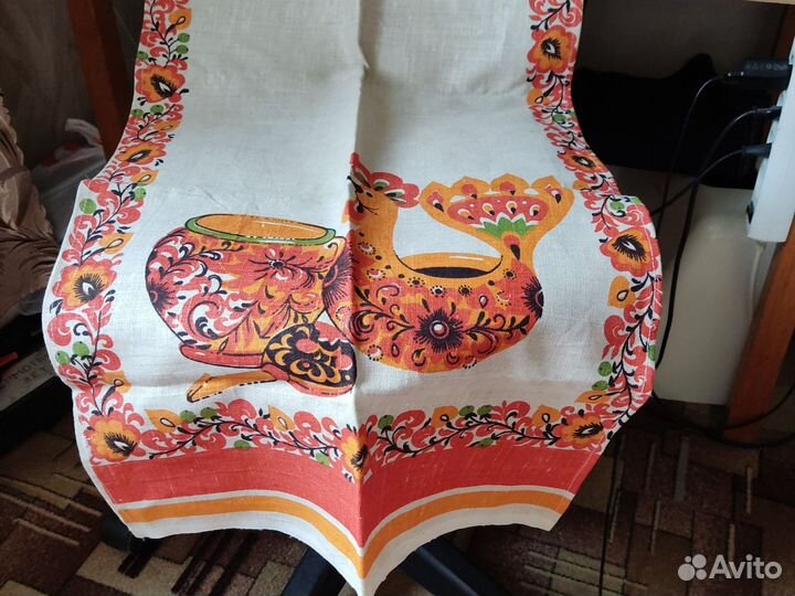 Дорожка на стол льняная времён СССР новая