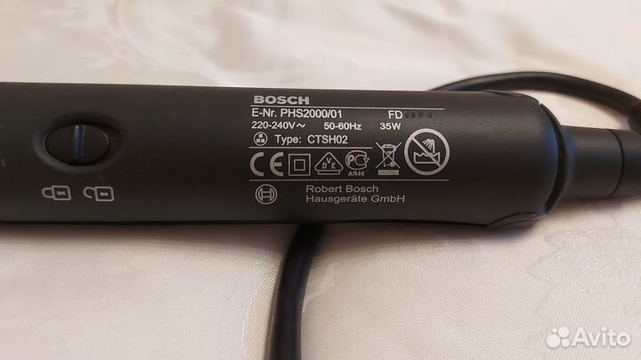 Выпрямитель для волос утюжок Bosch PHS 2000/01