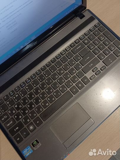 Ноутбук Acer aspire 5755