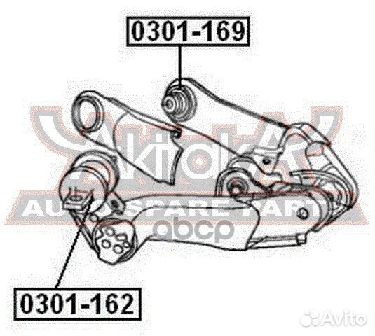 Сайлентблок заднего рычага honda CR-V RE3/RE4