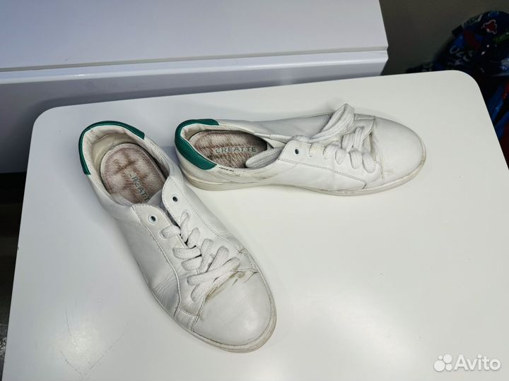 Кеды белые женские 38 размер натуральная кожа