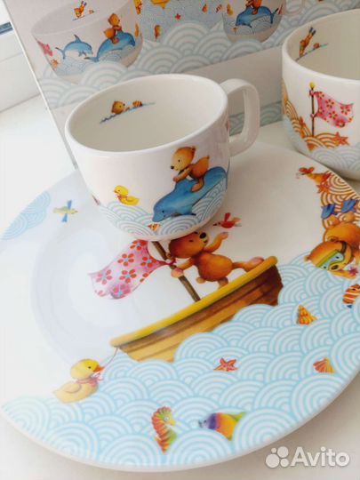 Новый Детский набор посуды Villeroy & Boch, Фарфор