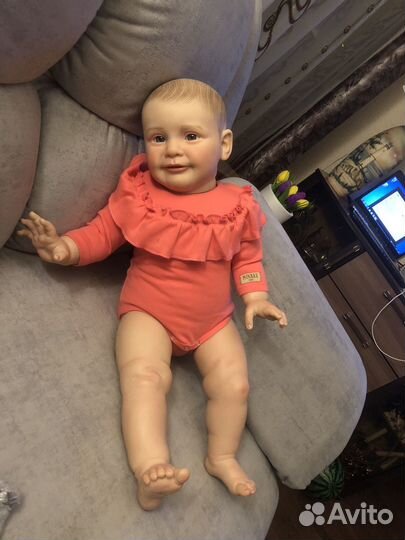 Кукла реборн Зои 67 см 3,5-4 кг большая новая