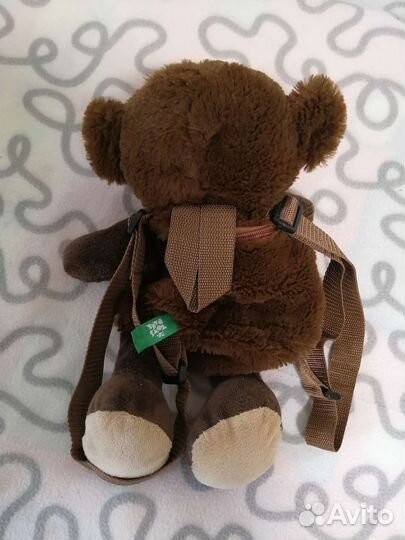 Детский плюшевый рюкзачок обезьянка