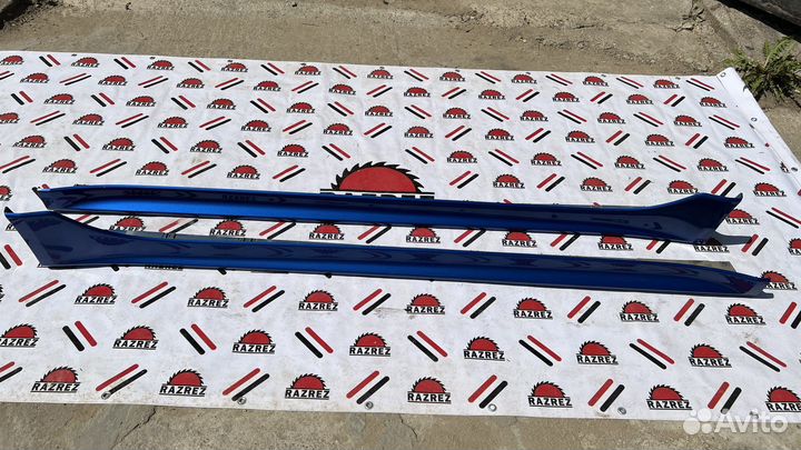 Накладки на пороги mitsubishi lancer 10