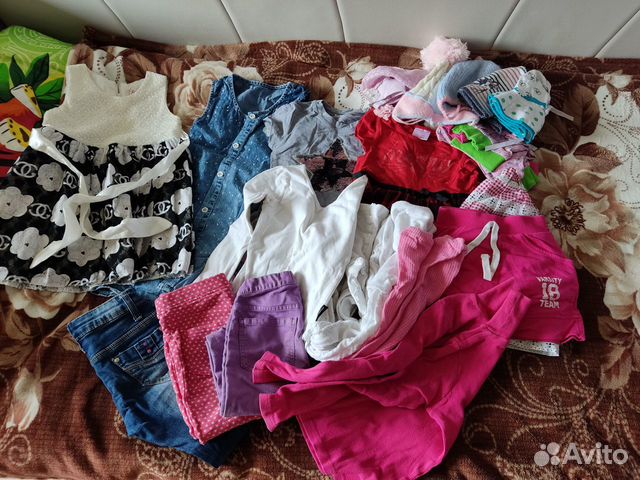 Детская одежда для девочек пакетом (с 2 - 4,5 лет)