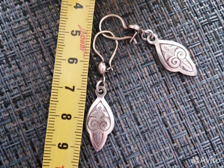 Серьги серебряные СССР