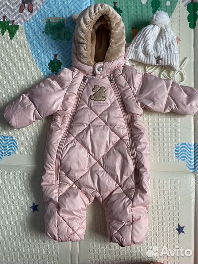 Зимний комбинезон для девочки 68