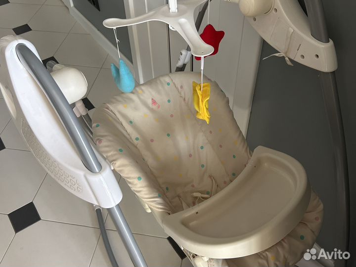 Электронные качели/ шезлонг от 2 мес до 1 года