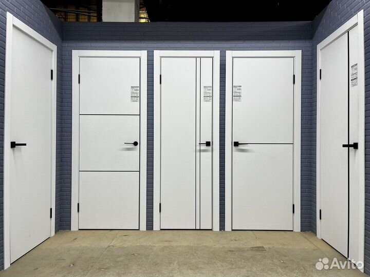 Двери межкомнатные белые новые, пвх, эмаль