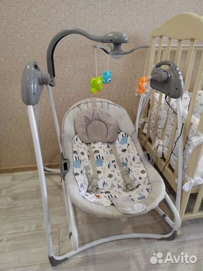 Шезлонг. Детские электронные качели