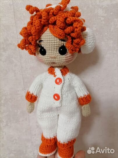 Кукла вязаная интерьерная