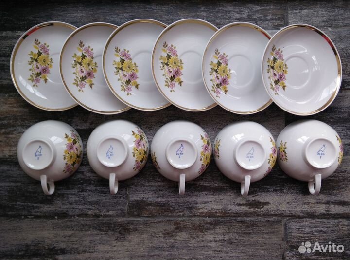 Остатки чайного сервиза Дулёво 1987 года
