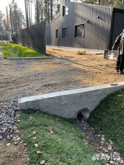 Заезд на участок через канаву под ключ