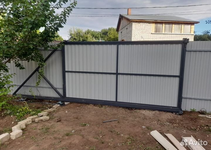 Откатные ворота с установкой и гарантией