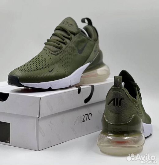 Nike air max 270 зелёные бел. подошва разм. 41