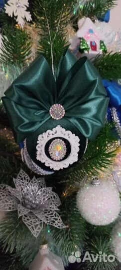 Елочные шары из бархата