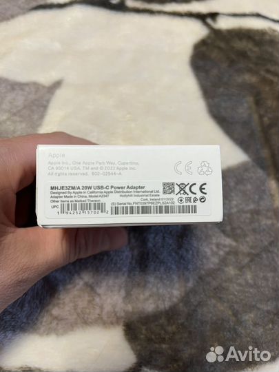 Блок питания apple 20w