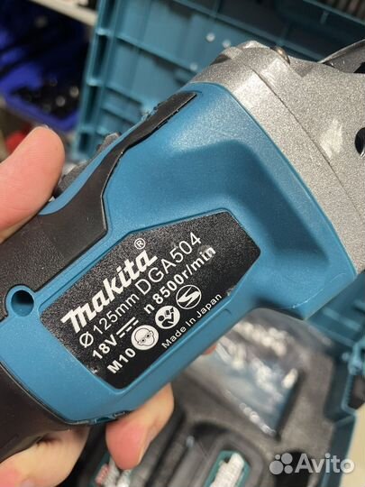 Аккумуляторная болгарка Makita dga 504