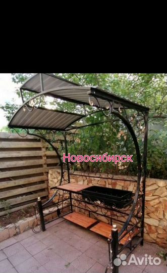 Кованые мангалы с крышей