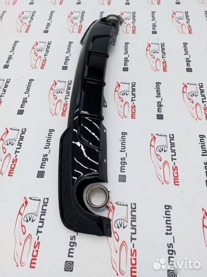 Диффузор с насадками BMW F10 M-Performance глянец