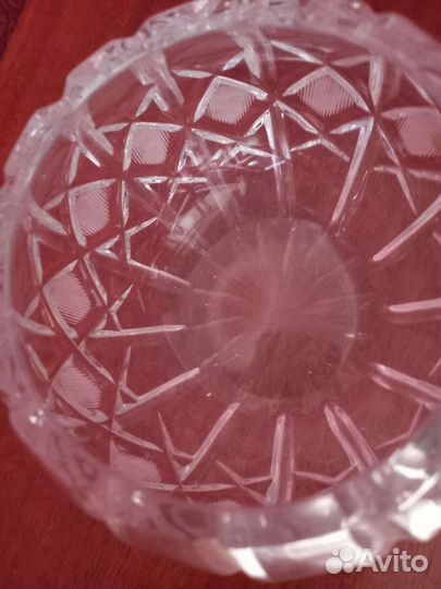 Хрустальная конфетница СССР дядьковский хрусталь