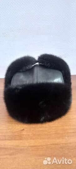 Норковая шапка мужская ушанка