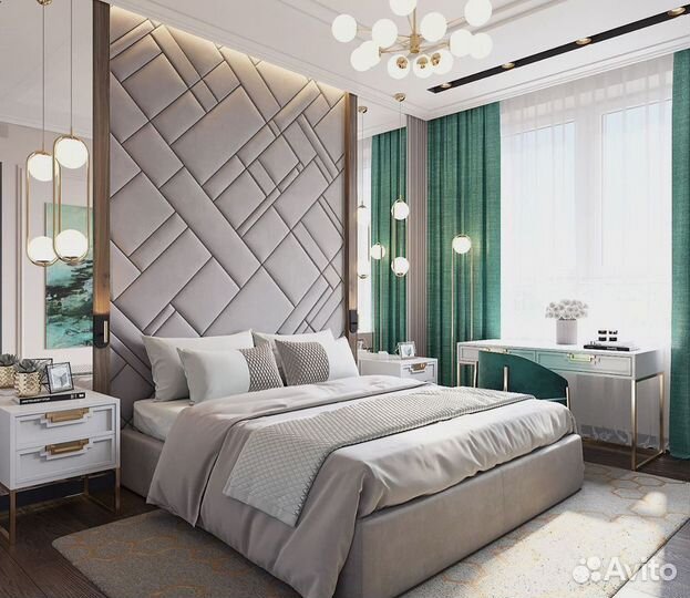 Мягкие стеновые панели, ткань/кожа