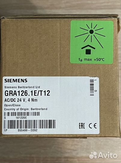 Привод siemens GRA 126.1E/T12