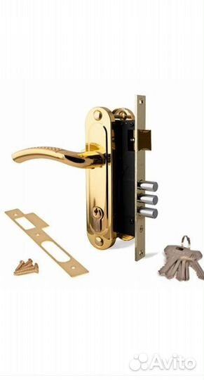 Замок врезной с ручкой