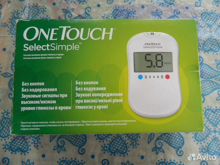 Глюкометр one touch select simple
