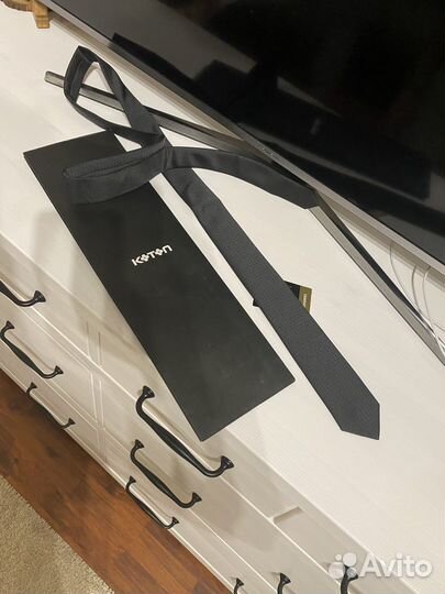 Галстук мужской черный