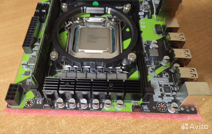 Материнская плата LGA 2011 x79 + 2650v2 + 16Gb