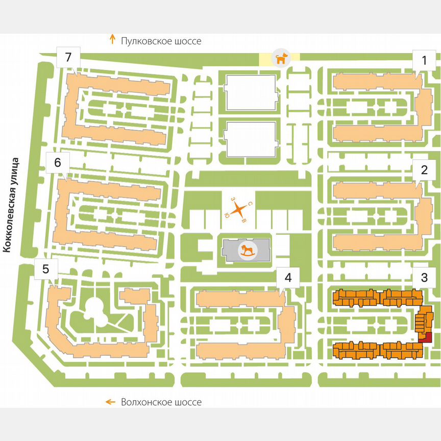 3-к. квартира, 74,6 м², 3/5 эт.