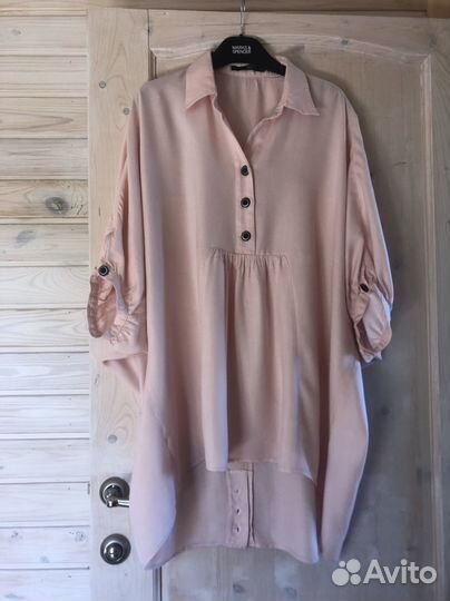 Блузка воланы 48 размер вискоза