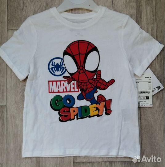 Футболка c&a H&M человек паук spider man marvel